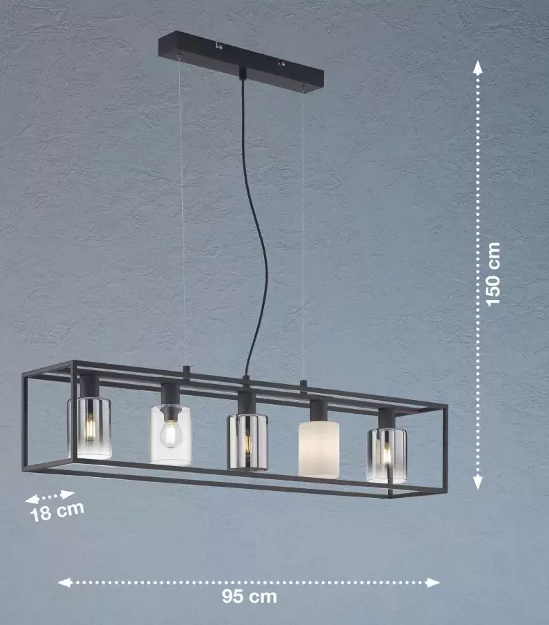 Honsel Leuchten Hanglamp Iska (1 stuk) - Foto 2