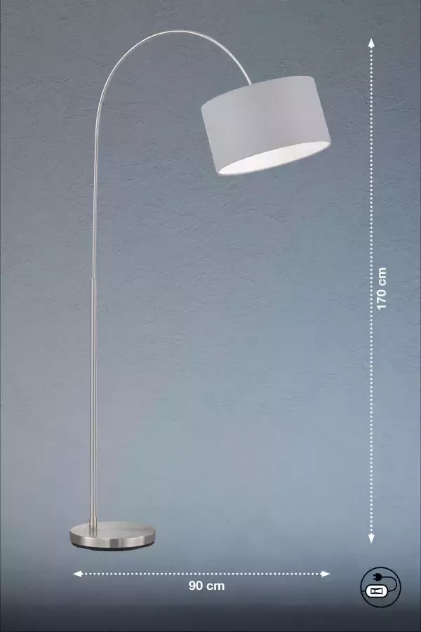 Honsel Leuchten Staande lamp Arc (1 stuk) - Foto 3