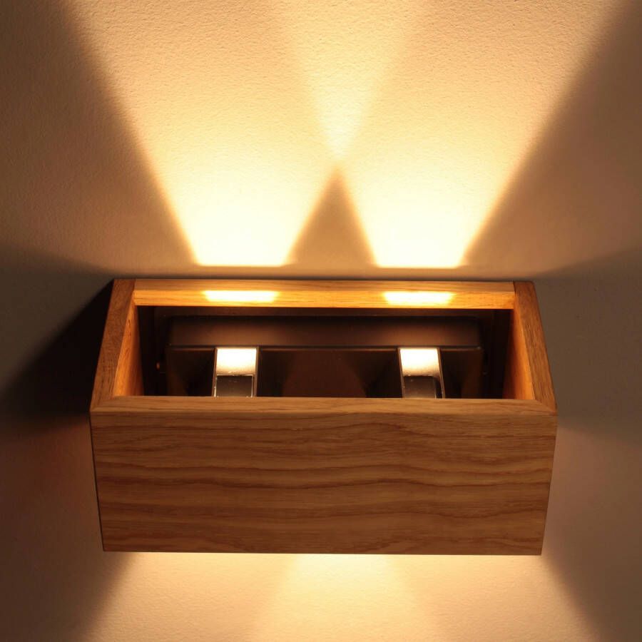 Honsel Leuchten Wandlamp Shine-Wood (1 stuk)