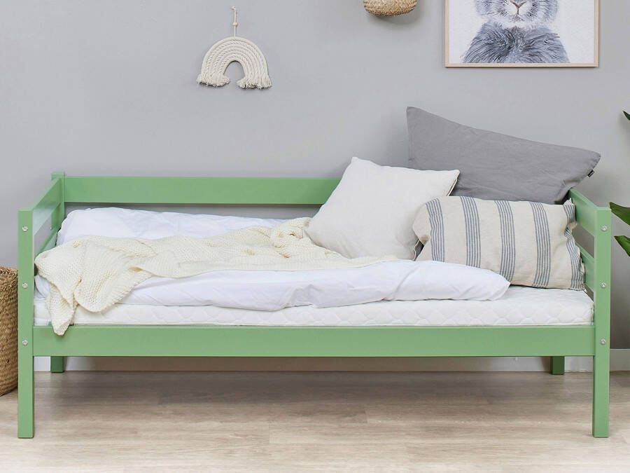 Hoppekids 1-persoonsledikant ECO Comfort met rolbodem in 8 kleuren naar keuze met matras en valbeveiliging (set) - Foto 2