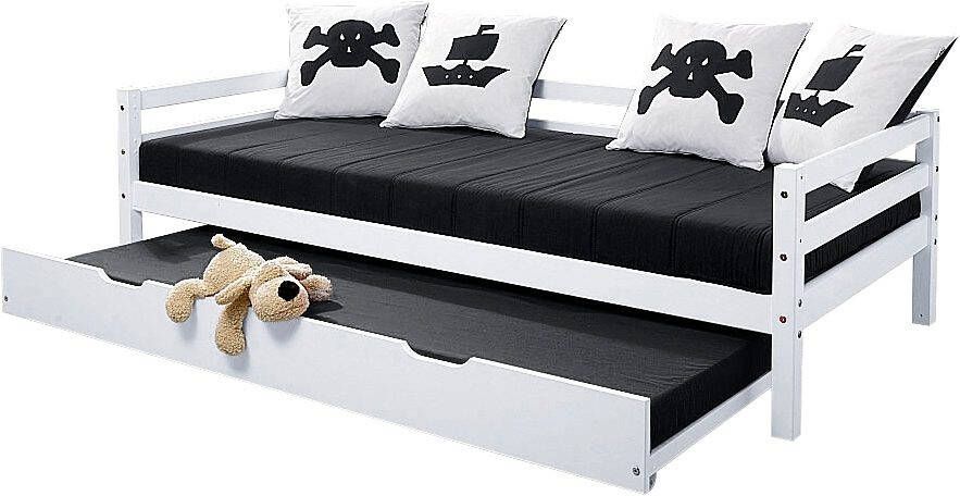 Hoppekids Kinderledikant Eco Dream Piratenbed slaapbank met matras zwart 2 maten - Foto 2
