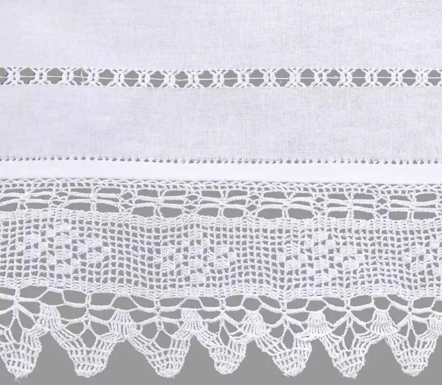 Hossner Gordijn Birnhorn Gehaakte kant echt handwerk (1 stuk)