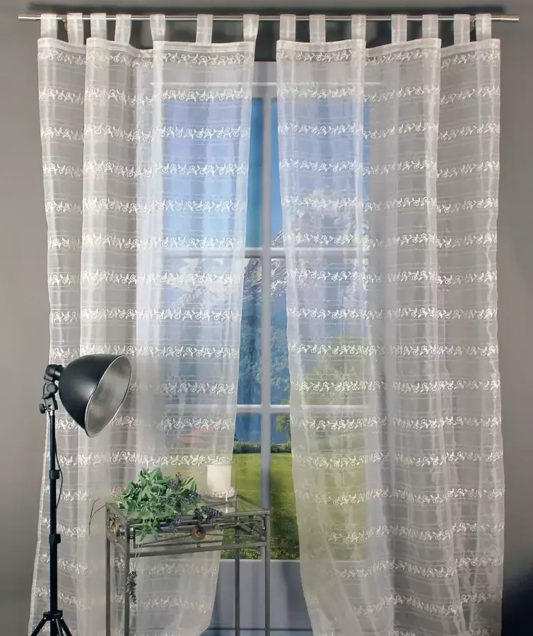 Hossner Gordijn Hallwylersee Lussenvitrage in bijzonder design (1 stuk)