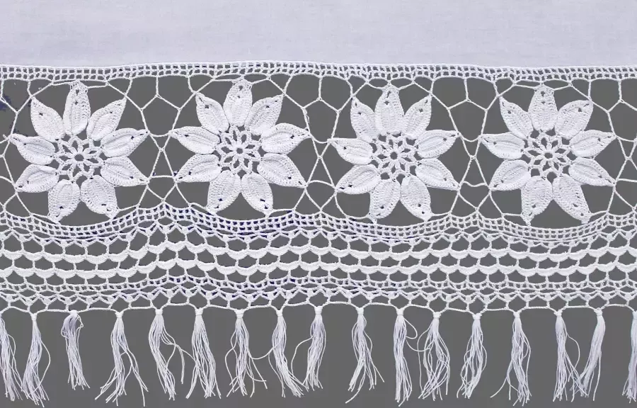Hossner Gordijn Zugspitze Gehaakte kant echt handwerk (1 stuk) - Foto 3