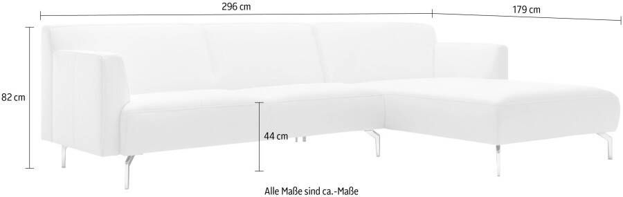 OTTO Creation BY ROLF BENZ Hoekbank Hs.446 in een minimalistische gewichtloze look breedte 296 cm - Foto 6