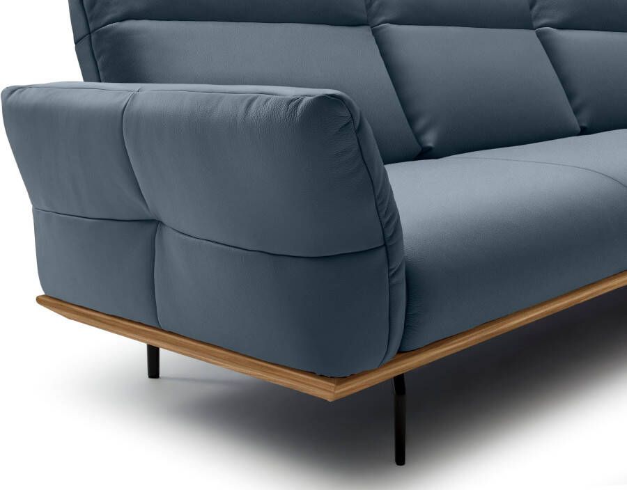 OTTO Creation BY ROLF BENZ Hoekbank Hs.460 Sokkel in walnotenhout onderstel in umbra grijs breedte 298 cm - Foto 2