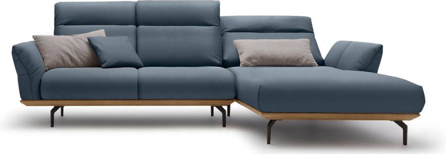 OTTO Creation BY ROLF BENZ Hoekbank Hs.460 Sokkel in walnotenhout onderstel in umbra grijs breedte 298 cm - Foto 12