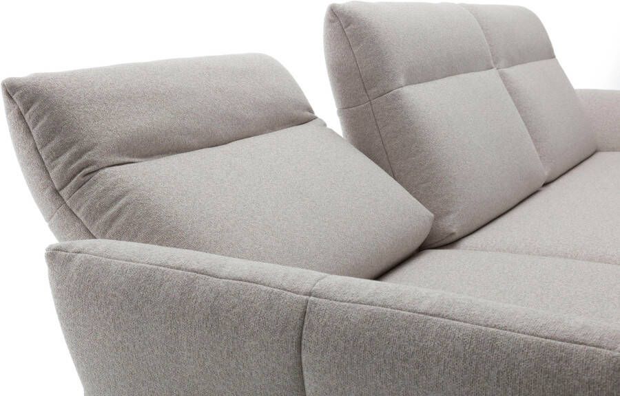OTTO Creation BY ROLF BENZ Hoekbank Hs.460 Sokkel in eiken onderstel in umbra grijs breedte 318 cm - Foto 4