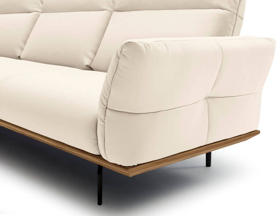 OTTO Creation BY ROLF BENZ Hoekbank Hs.460 Sokkel in walnotenhout onderstel in umbra grijs breedte 298 cm - Foto 2