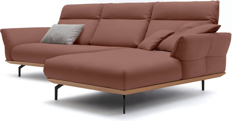 OTTO Creation BY ROLF BENZ Hoekbank Hs.460 Sokkel in eiken onderstel in umbra grijs breedte 318 cm - Foto 6