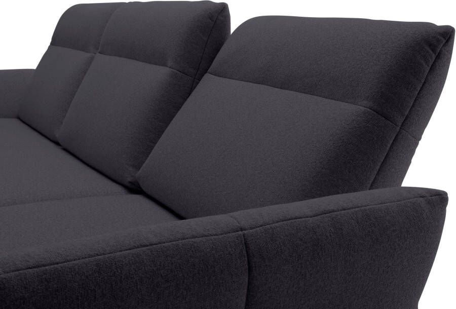 OTTO Creation BY ROLF BENZ Hoekbank Hs.460 Sokkel in walnotenhout onderstel in umbra grijs breedte 318 cm - Foto 4