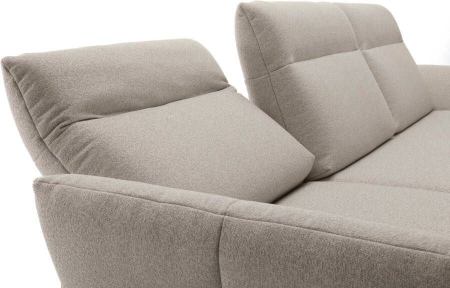 OTTO Creation BY ROLF BENZ Hoekbank Hs.460 Sokkel in eiken onderstel in umbra grijs breedte 338 cm - Foto 5