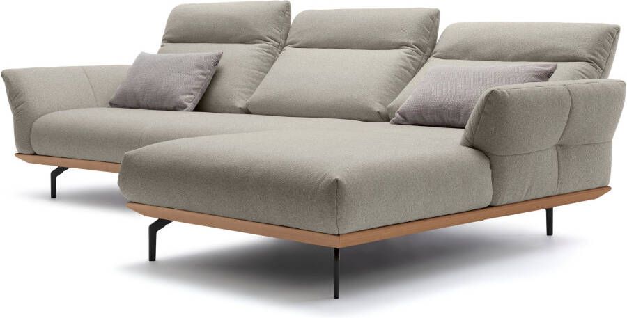 OTTO Creation BY ROLF BENZ Hoekbank Hs.460 Sokkel in eiken onderstel in umbra grijs breedte 318 cm - Foto 6