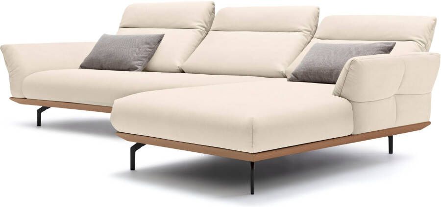 OTTO Creation BY ROLF BENZ Hoekbank Hs.460 Sokkel in eiken onderstel in umbra grijs breedte 338 cm - Foto 6