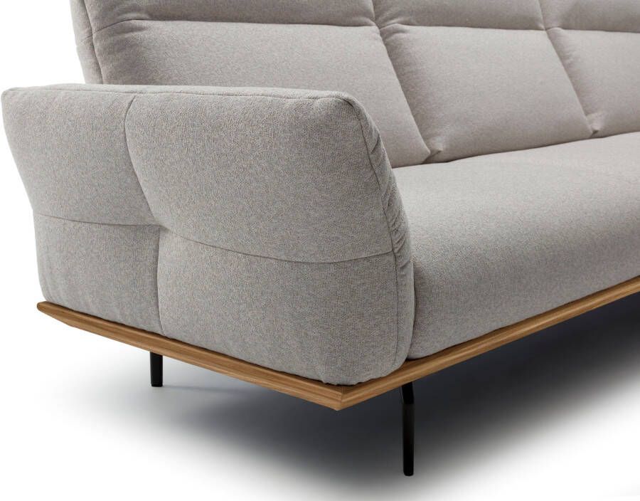 OTTO Creation BY ROLF BENZ Hoekbank Hs.460 Sokkel in walnotenhout onderstel in umbra grijs breedte 298 cm - Foto 2