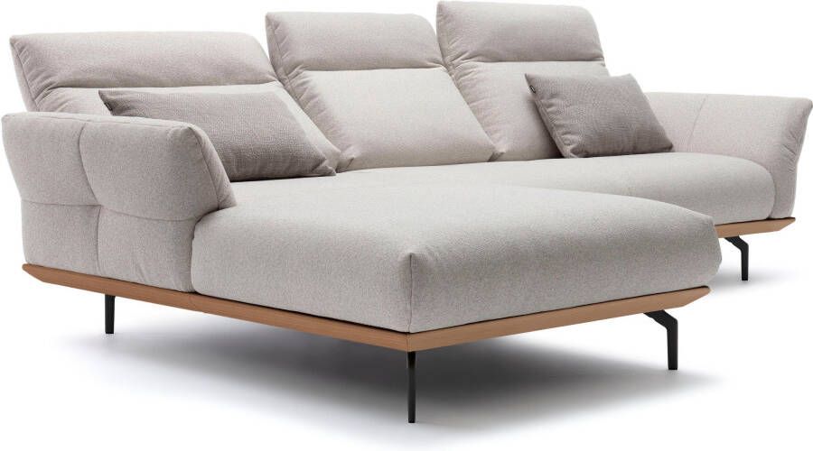 OTTO Creation BY ROLF BENZ Hoekbank Hs.460 Sokkel in eiken gegoten aluminium poten in umbra grijs breedte 298 cm - Foto 7