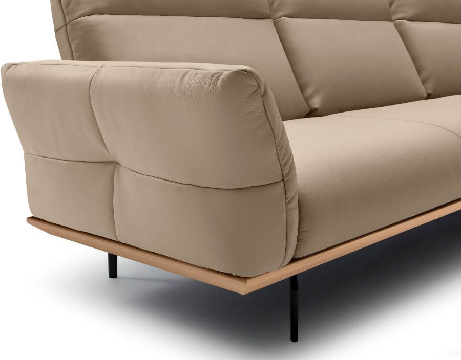 OTTO Creation BY ROLF BENZ Hoekbank Hs.460 Sokkel in eiken onderstel in umbra grijs breedte 338 cm - Foto 2