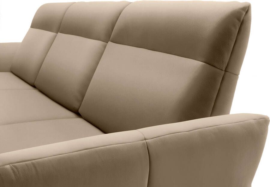 OTTO Creation BY ROLF BENZ Hoekbank Hs.460 Sokkel in eiken onderstel in umbra grijs breedte 338 cm - Foto 3