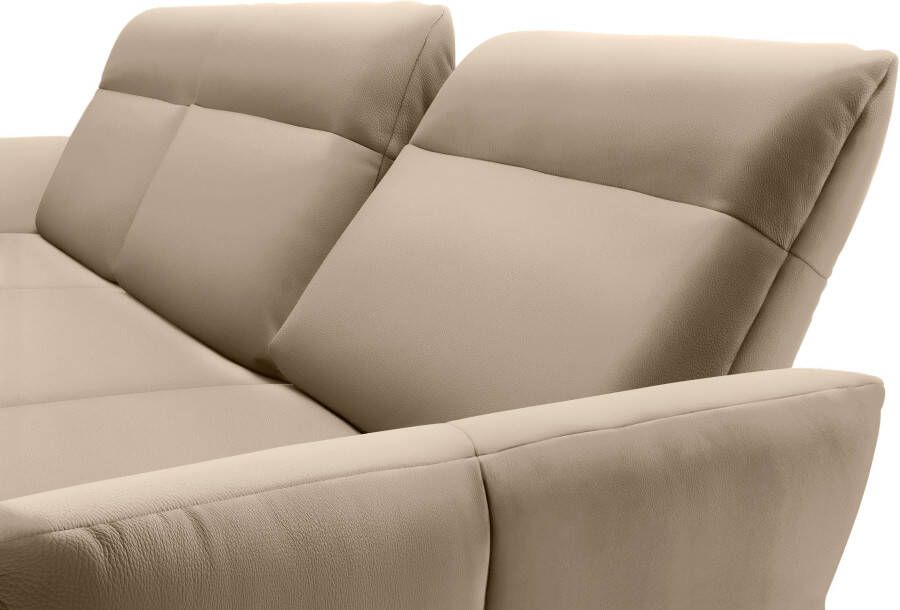 OTTO Creation BY ROLF BENZ Hoekbank Hs.460 Sokkel in eiken onderstel in umbra grijs breedte 338 cm - Foto 4