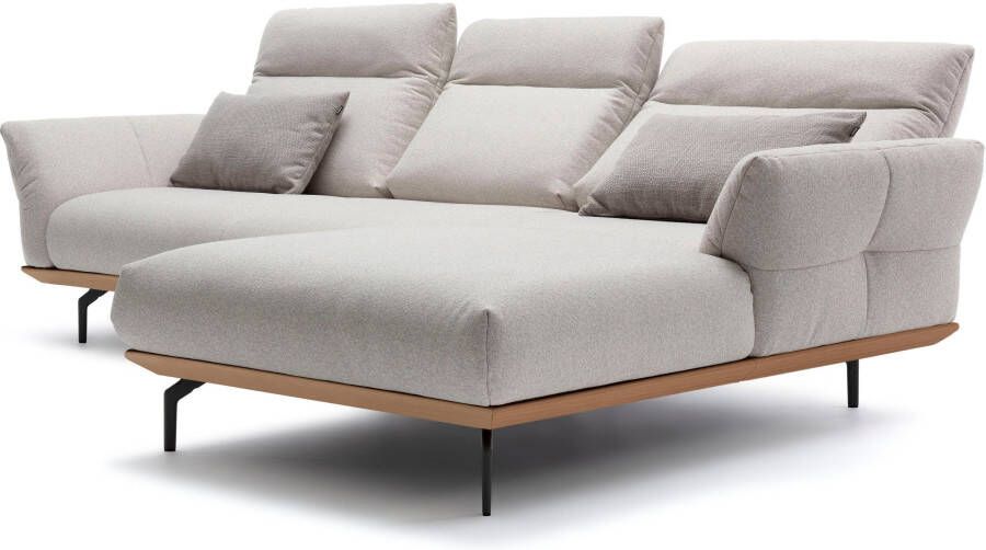 OTTO Creation BY ROLF BENZ Hoekbank Hs.460 Sokkel in eiken gegoten aluminium poten in umbra grijs breedte 298 cm - Foto 6