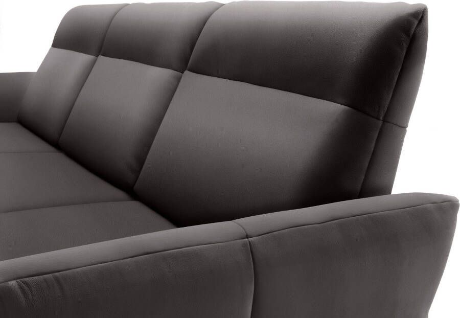 OTTO Creation BY ROLF BENZ Hoekbank Hs.460 Sokkel in eiken gegoten aluminium poten in umbra grijs breedte 298 cm - Foto 3