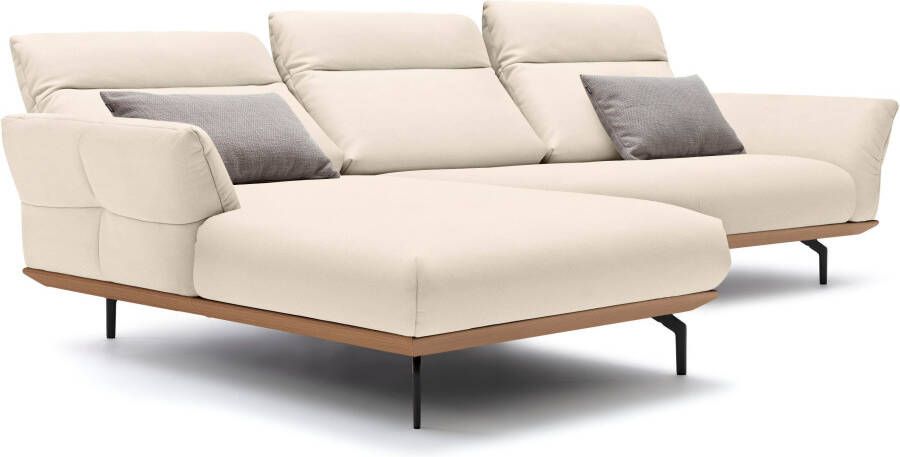 OTTO Creation BY ROLF BENZ Hoekbank Hs.460 Sokkel in eiken onderstel in umbra grijs breedte 318 cm - Foto 5