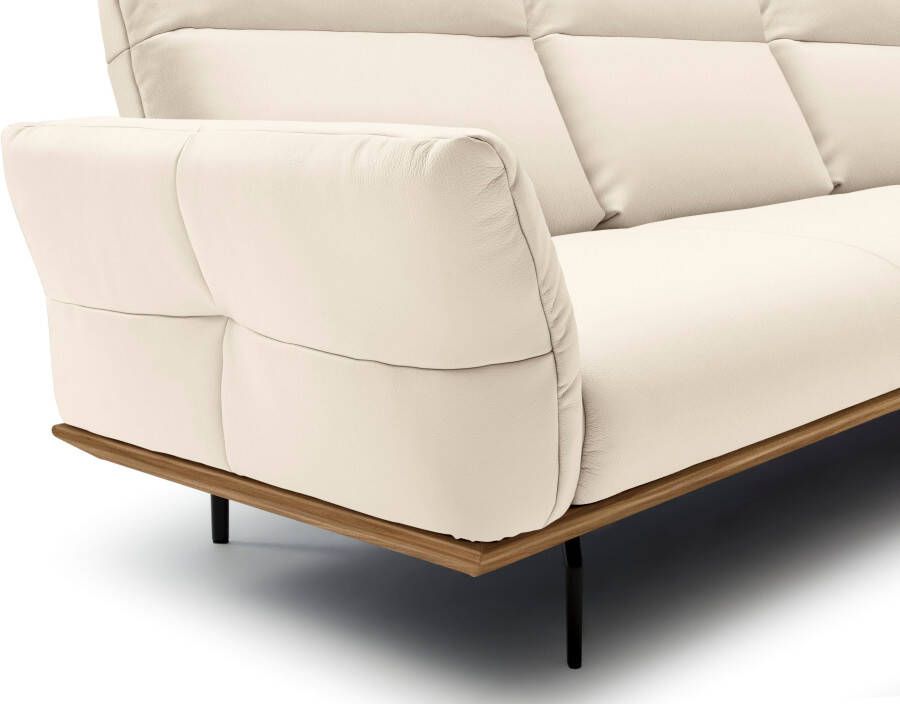 OTTO Creation BY ROLF BENZ Hoekbank Hs.460 Sokkel in walnotenhout onderstel in umbra grijs breedte 318 cm - Foto 2