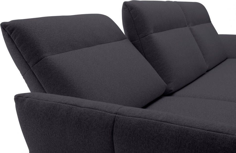 OTTO Creation BY ROLF BENZ Hoekbank Hs.460 Sokkel in eiken onderstel in umbra grijs breedte 318 cm - Foto 4