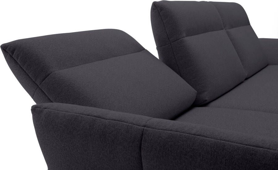 OTTO Creation BY ROLF BENZ Hoekbank Hs.460 Sokkel in eiken onderstel in umbra grijs breedte 318 cm - Foto 5