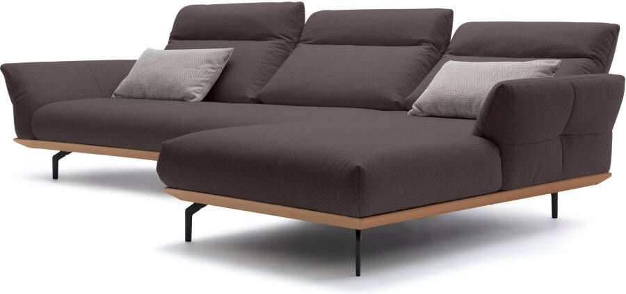 OTTO Creation BY ROLF BENZ Hoekbank Hs.460 Sokkel in eiken onderstel in umbra grijs breedte 338 cm - Foto 6