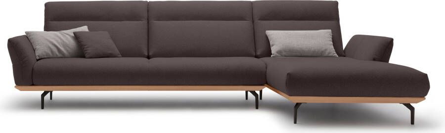 OTTO Creation BY ROLF BENZ Hoekbank Hs.460 Sokkel in eiken onderstel in umbra grijs breedte 338 cm - Foto 10