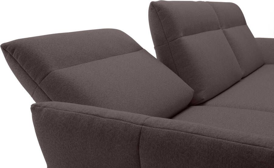 OTTO Creation BY ROLF BENZ Hoekbank Hs.460 Sokkel in eiken onderstel in umbra grijs breedte 338 cm - Foto 12