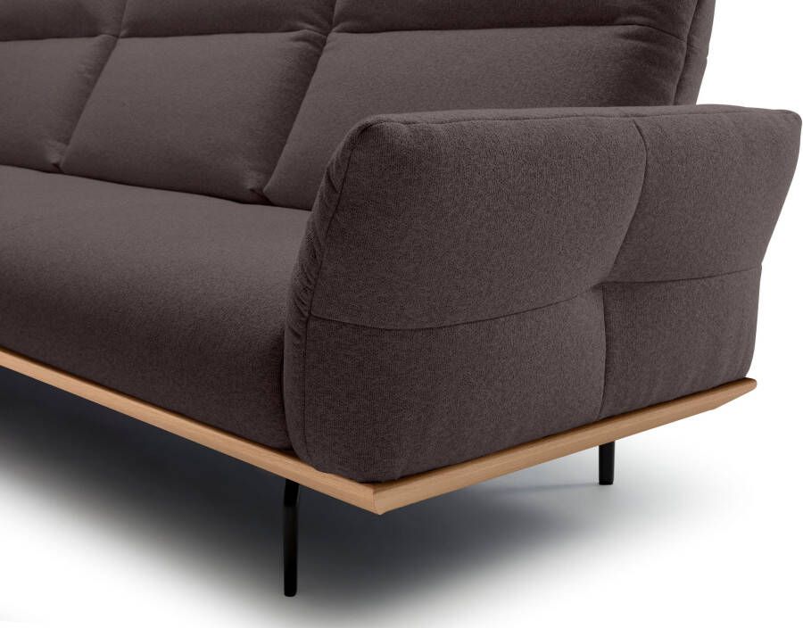 OTTO Creation BY ROLF BENZ Hoekbank Hs.460 Sokkel in eiken onderstel in umbra grijs breedte 338 cm - Foto 2