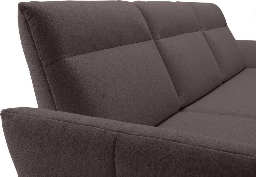 OTTO Creation BY ROLF BENZ Hoekbank Hs.460 Sokkel in eiken onderstel in umbra grijs breedte 338 cm - Foto 3