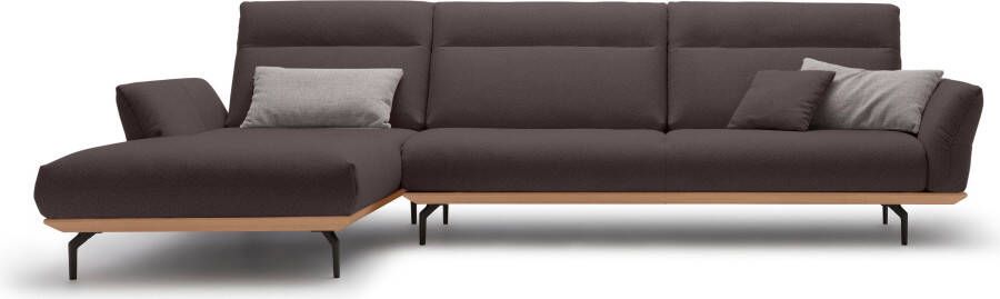 OTTO Creation BY ROLF BENZ Hoekbank Hs.460 Sokkel in eiken onderstel in umbra grijs breedte 338 cm - Foto 10