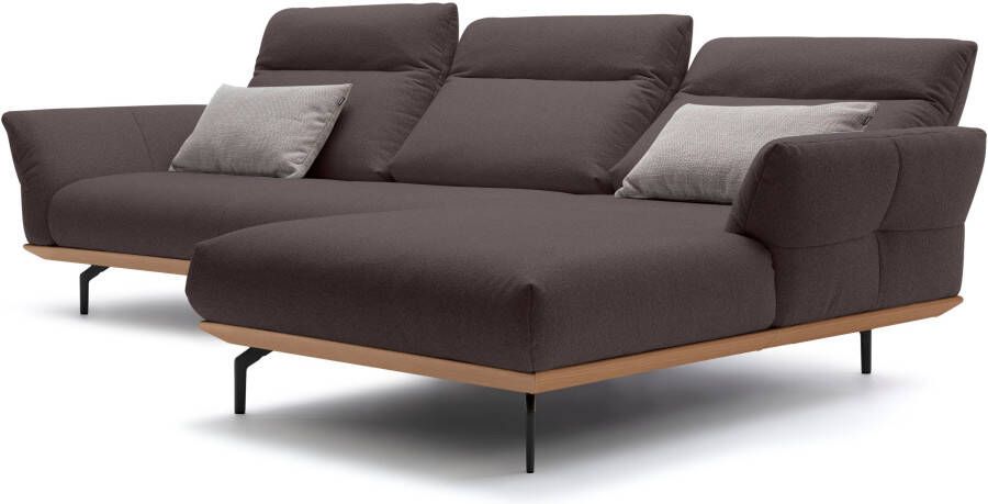 OTTO Creation BY ROLF BENZ Hoekbank Hs.460 Sokkel in eiken onderstel in umbra grijs breedte 318 cm - Foto 7