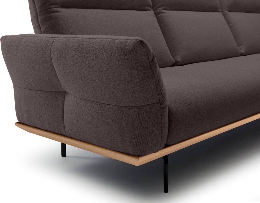 OTTO Creation BY ROLF BENZ Hoekbank Hs.460 Sokkel in eiken onderstel in umbra grijs breedte 318 cm - Foto 2