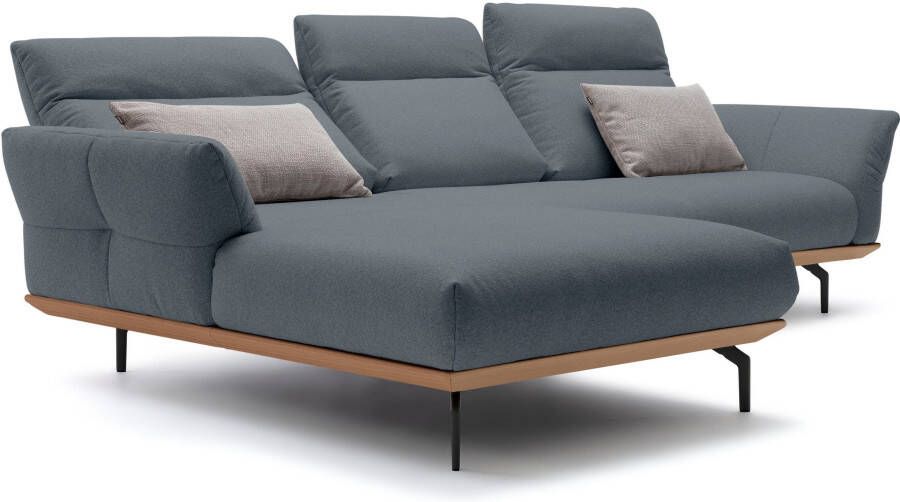 OTTO Creation BY ROLF BENZ Hoekbank Hs.460 Sokkel in eiken gegoten aluminium poten in umbra grijs breedte 298 cm - Foto 8