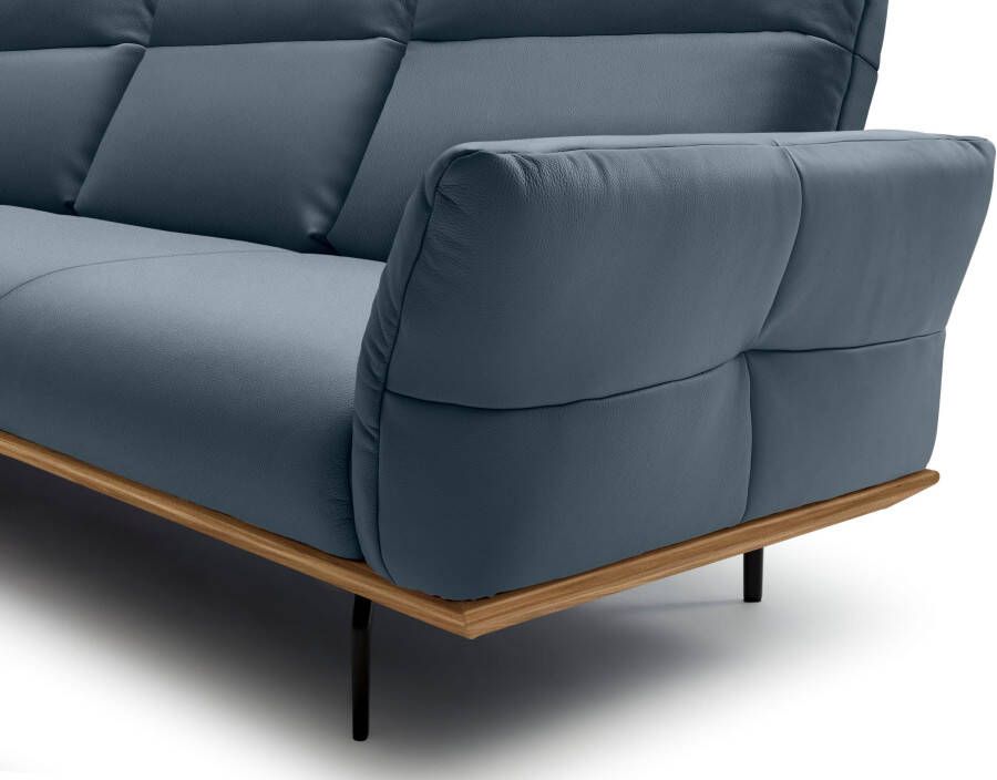 OTTO Creation BY ROLF BENZ Hoekbank Hs.460 Sokkel in walnotenhout onderstel in umbra grijs breedte 318 cm - Foto 2