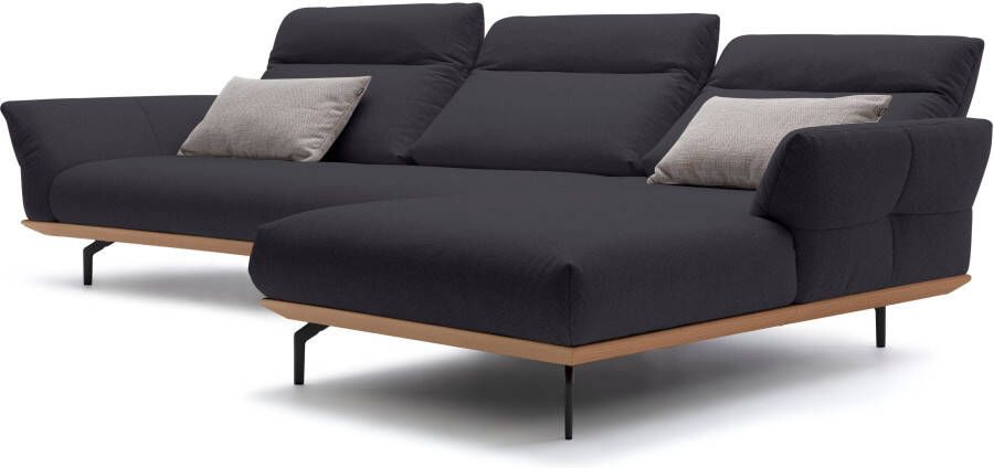 OTTO Creation BY ROLF BENZ Hoekbank Hs.460 Sokkel in eiken onderstel in umbra grijs breedte 338 cm - Foto 7