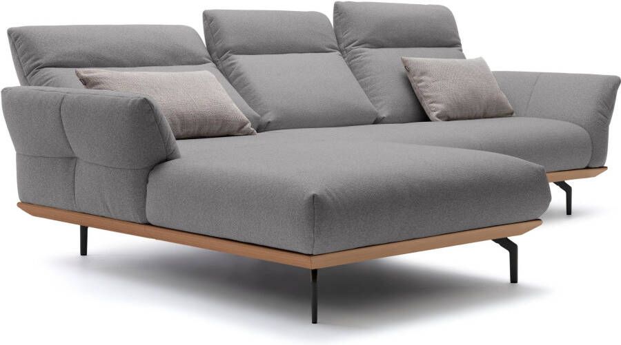 OTTO Creation BY ROLF BENZ Hoekbank Hs.460 Sokkel in eiken gegoten aluminium poten in umbra grijs breedte 298 cm - Foto 7