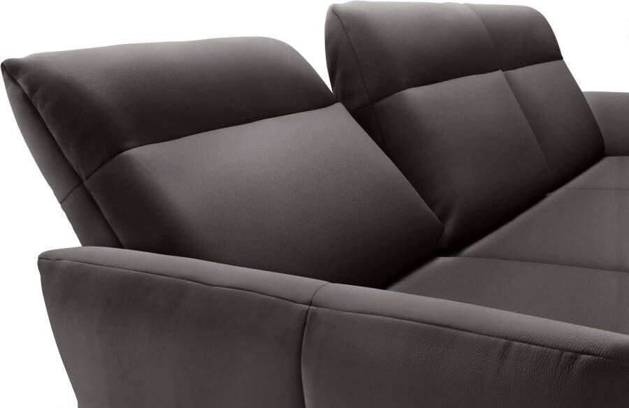 OTTO Creation BY ROLF BENZ Hoekbank Hs.460 Sokkel in eiken onderstel in umbra grijs breedte 318 cm - Foto 4