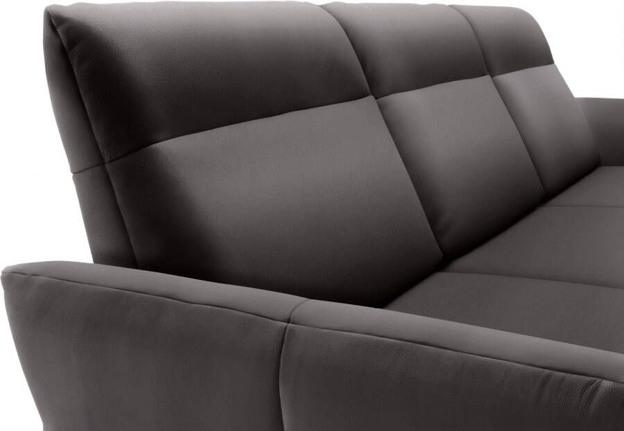 OTTO Creation BY ROLF BENZ Hoekbank Hs.460 Sokkel in eiken onderstel in umbra grijs breedte 318 cm - Foto 3