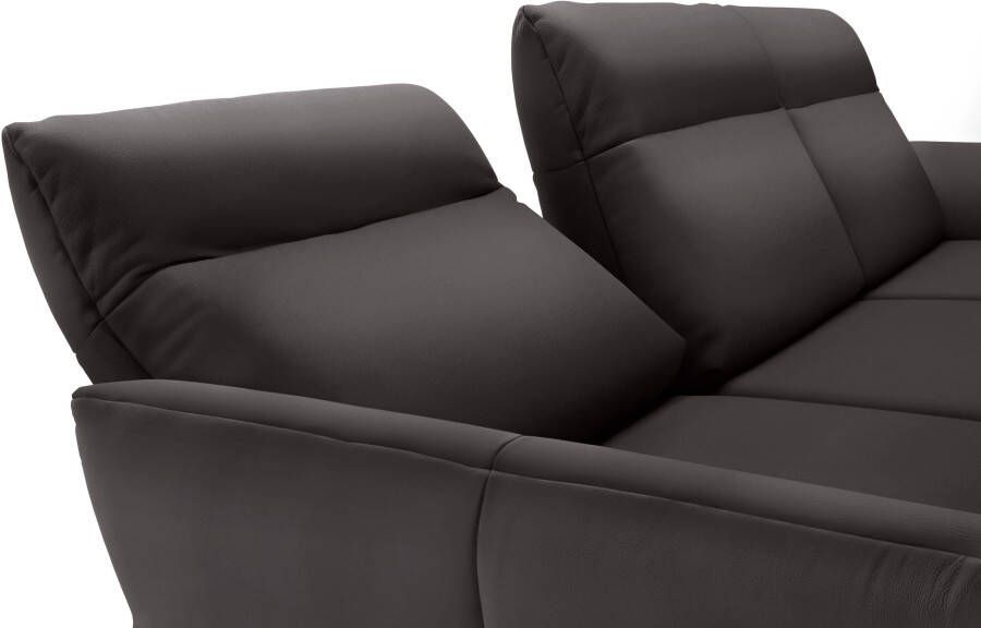 OTTO Creation BY ROLF BENZ Hoekbank Hs.460 Sokkel in eiken onderstel in umbra grijs breedte 318 cm - Foto 5