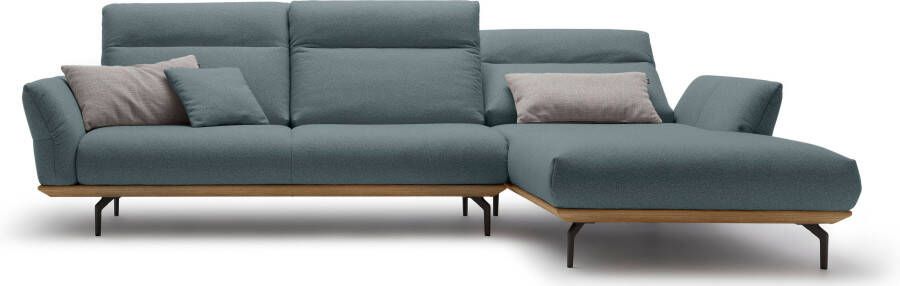 OTTO Creation BY ROLF BENZ Hoekbank Hs.460 Sokkel in walnotenhout onderstel in umbra grijs breedte 318 cm - Foto 9