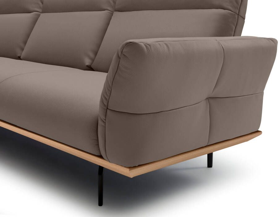 OTTO Creation BY ROLF BENZ Hoekbank Hs.460 Sokkel in eiken onderstel in umbra grijs breedte 338 cm - Foto 2