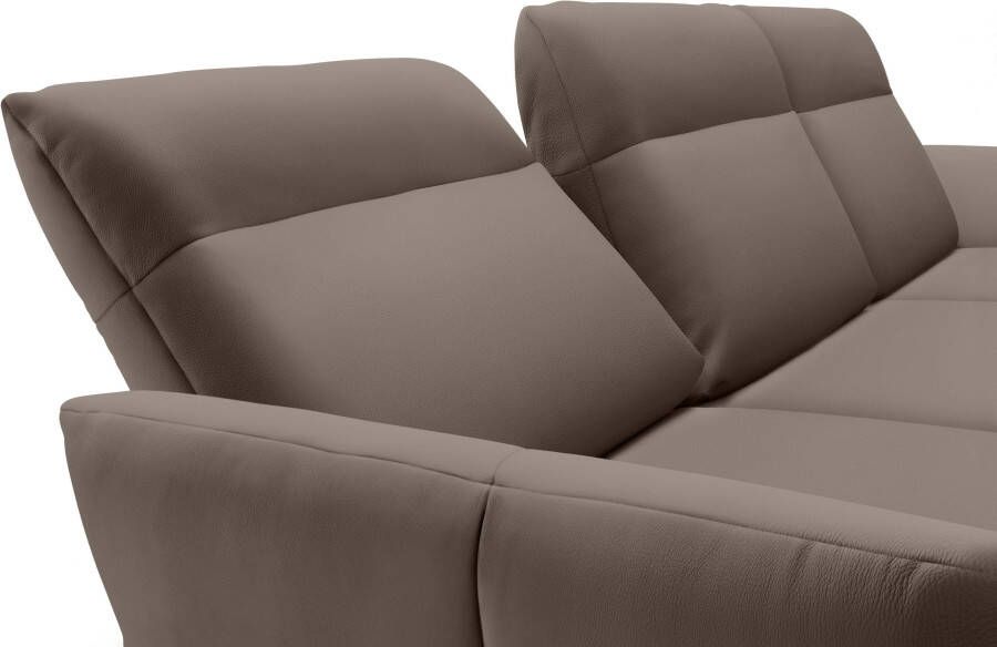 OTTO Creation BY ROLF BENZ Hoekbank Hs.460 Sokkel in eiken onderstel in umbra grijs breedte 338 cm - Foto 4