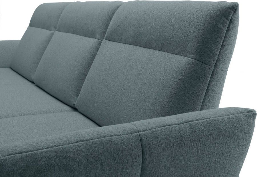 OTTO Creation BY ROLF BENZ Hoekbank Hs.460 Sokkel in walnotenhout onderstel in umbra grijs breedte 338 cm - Foto 3