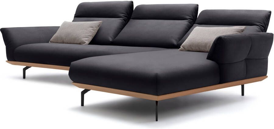 OTTO Creation BY ROLF BENZ Hoekbank Hs.460 Sokkel in eiken onderstel in umbra grijs breedte 338 cm - Foto 7