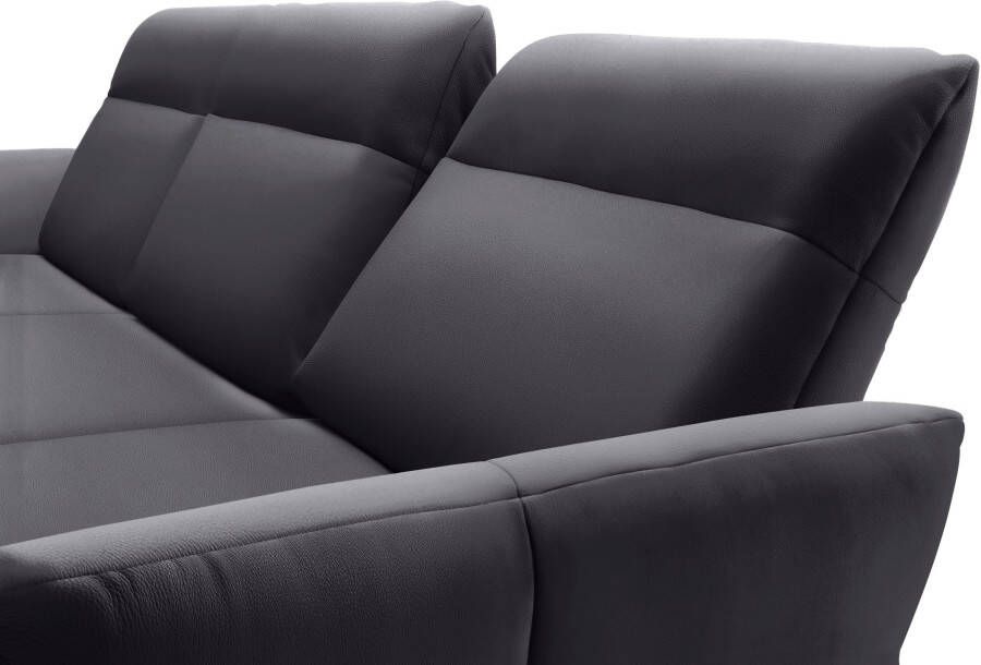 OTTO Creation BY ROLF BENZ Hoekbank Hs.460 Sokkel in eiken onderstel in umbra grijs breedte 338 cm - Foto 4